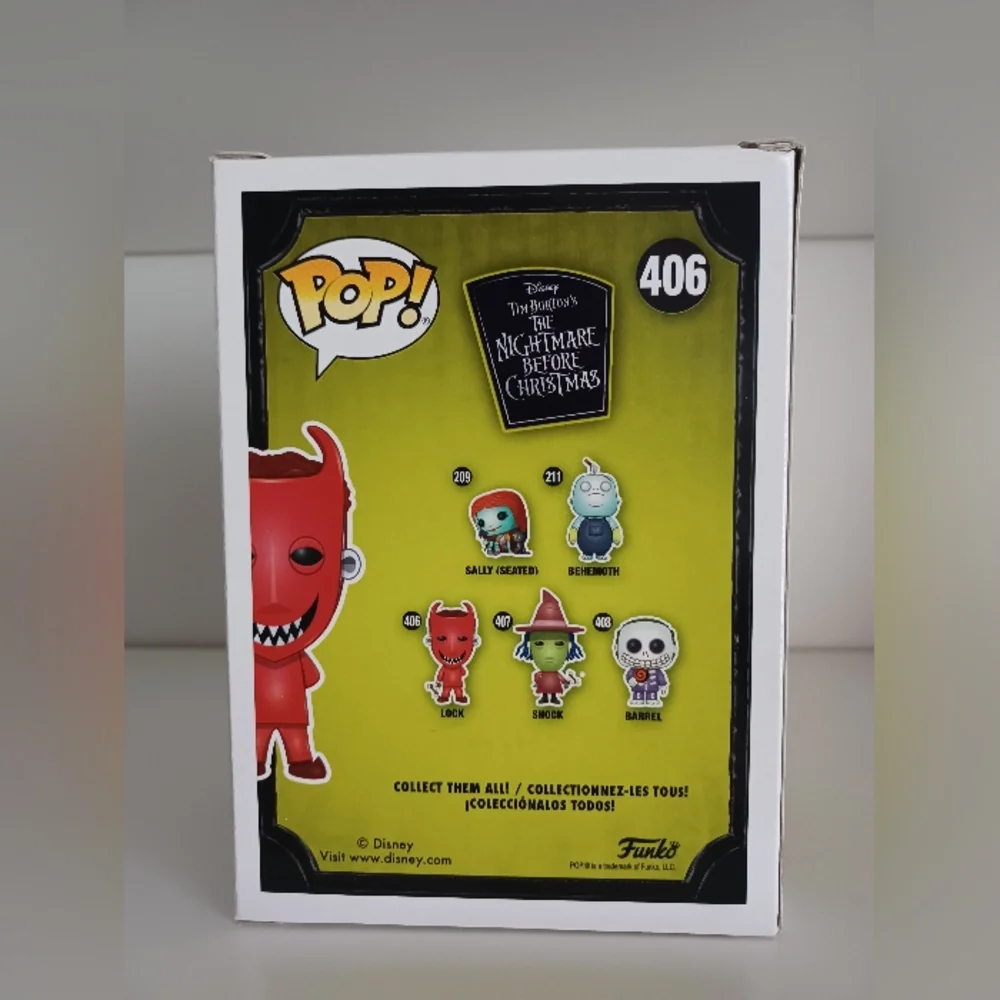 Lock From‎ Disney The Nightmare Before Chirstmas 406 Vinyl Figure Funko Pop Toy
